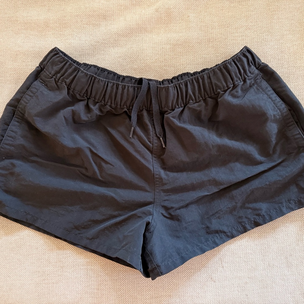 Patagonia Women's Barely Baggies Black Athletic Shorts M